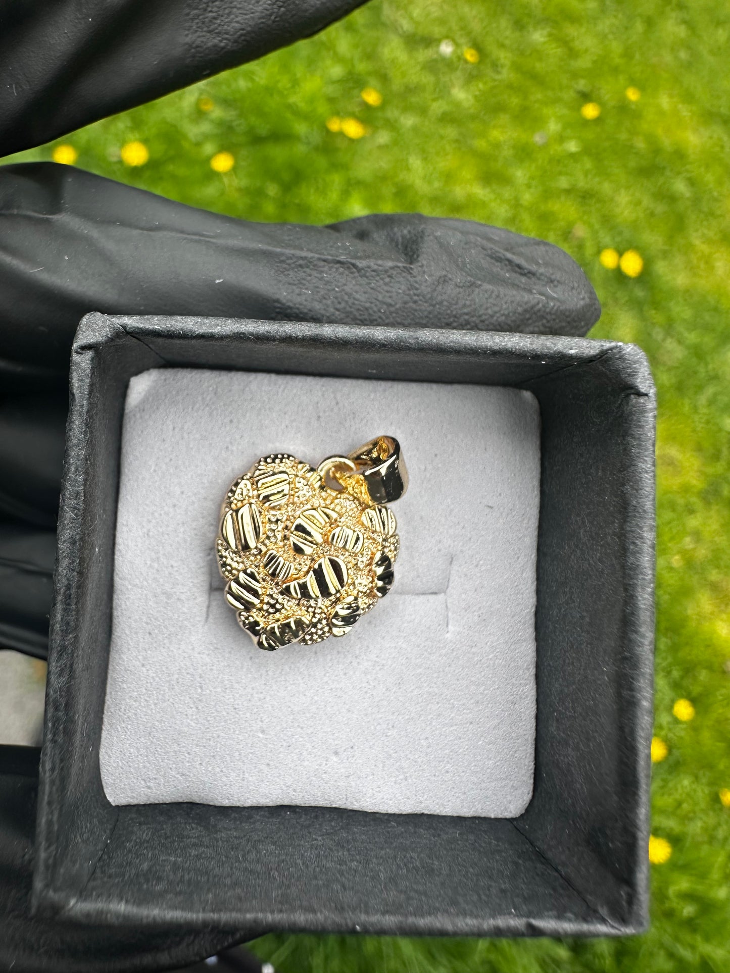 18K GOLD HEART NUGGET PENDANT 💦✨